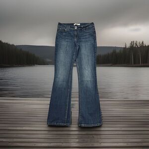 Levis 526 Slender Bootcut Jeans 8 (30x31) Dark Wash Blue Denim Stretch Womens